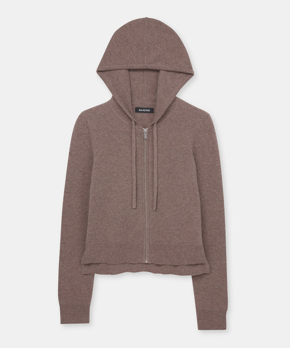 Signature Cashmere Cropped Zip Up Hoodie