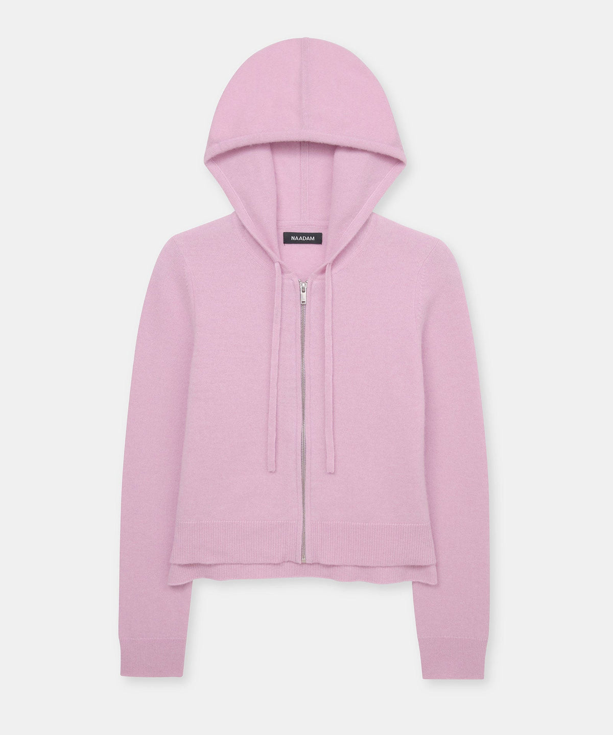Signature Cashmere Cropped Zip Up Hoodie