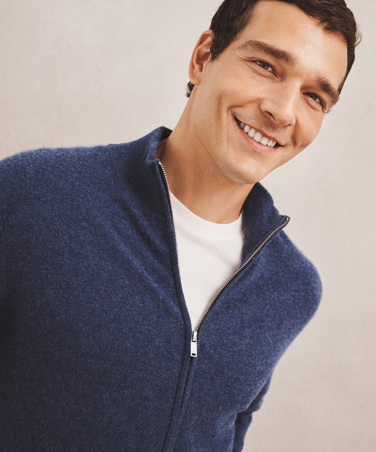 Signature Cashmere Full Zip Sweater