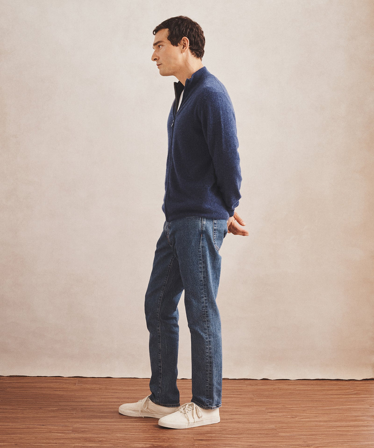 Signature Cashmere Full Zip Sweater