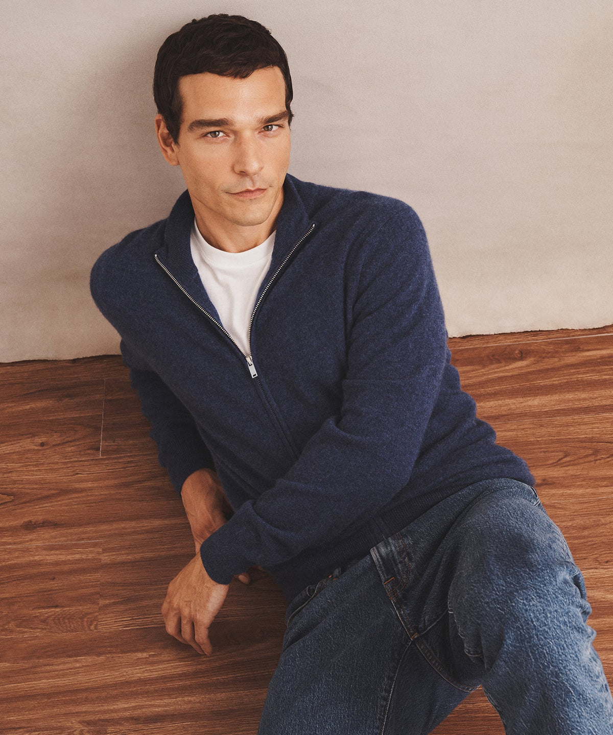 Signature Cashmere Full Zip Sweater