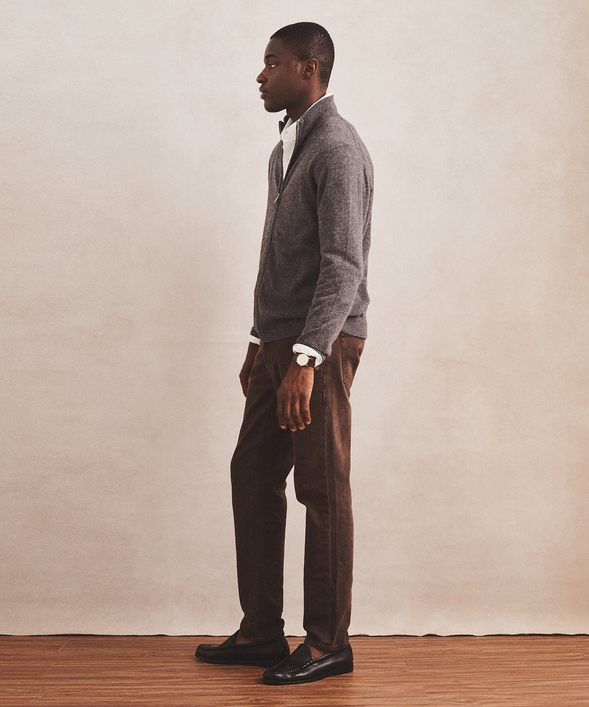 Signature Cashmere Full Zip Sweater