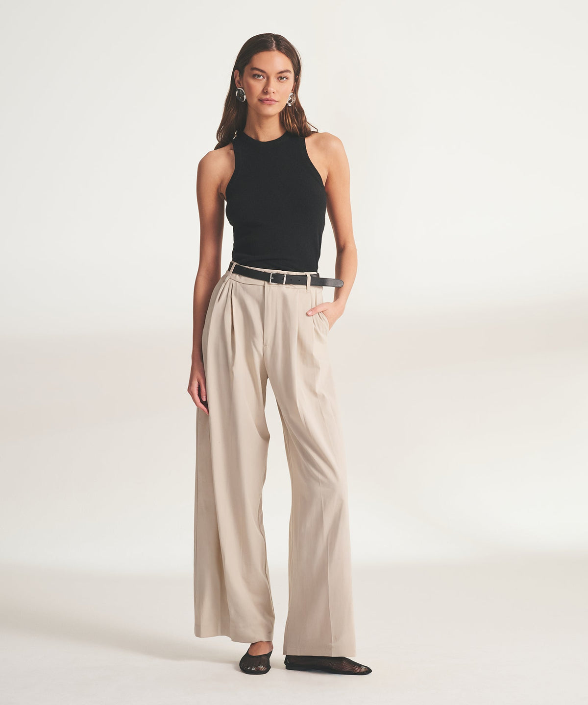 Signature Cashmere High Neck Tank