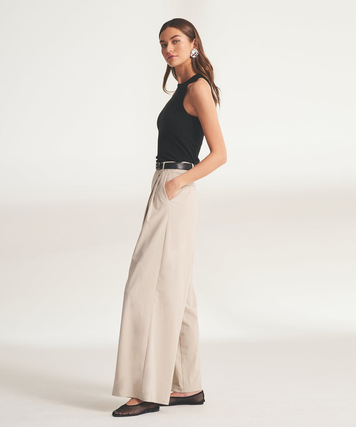 Signature Cashmere High Neck Tank