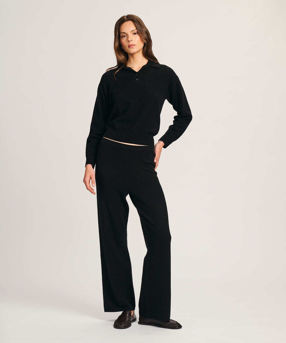 Signature Cashmere Polo Sweater