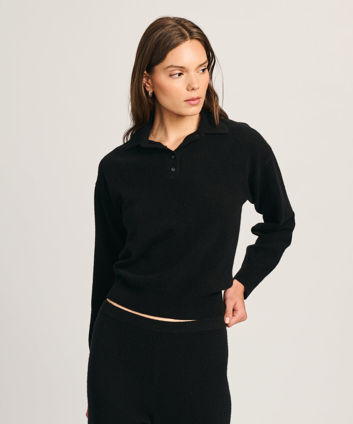 Signature Cashmere Polo Sweater
