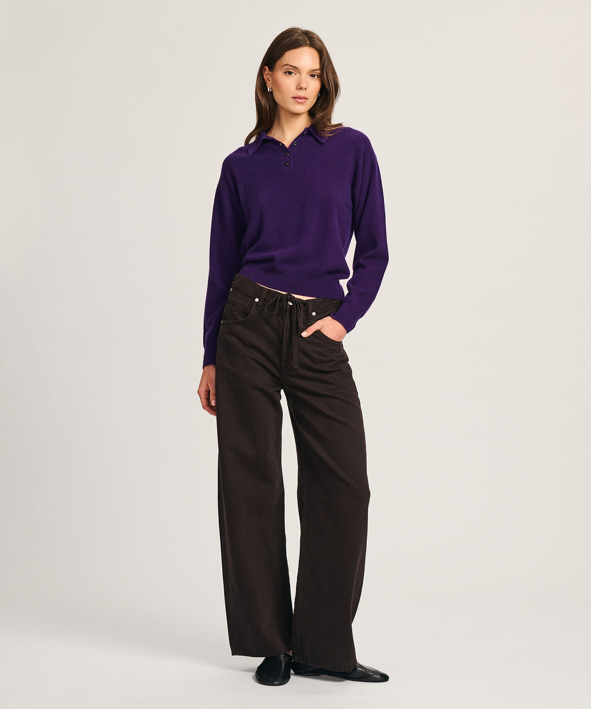 Signature Cashmere Polo Sweater