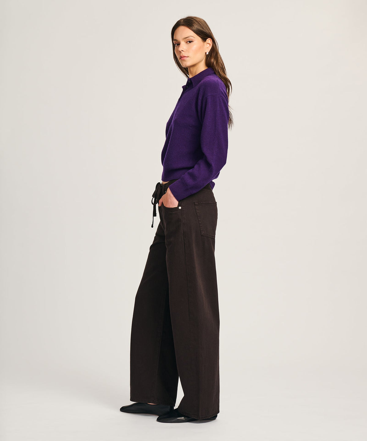 Signature Cashmere Polo Sweater