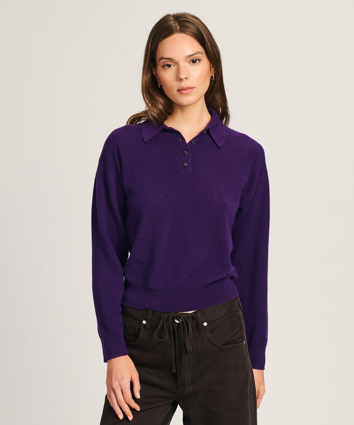 Signature Cashmere Polo Sweater