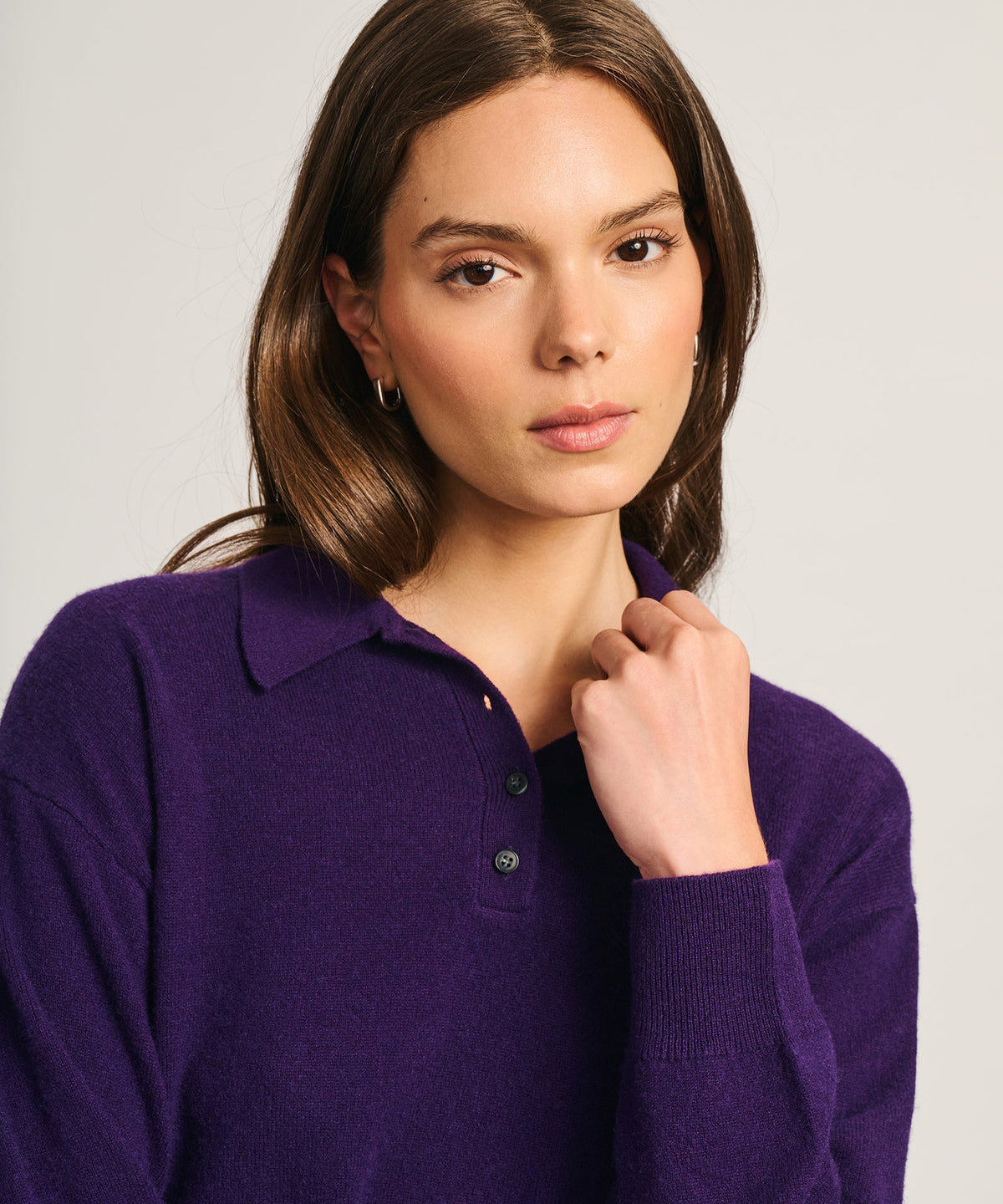 Signature Cashmere Polo Sweater
