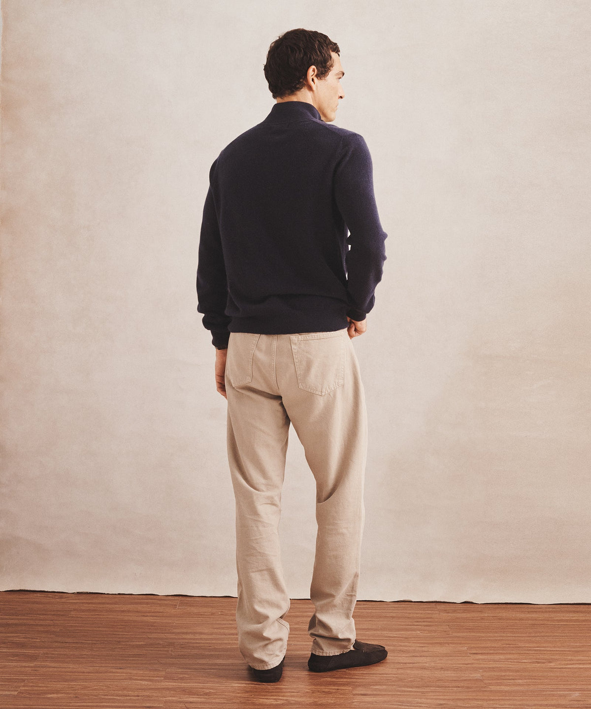 Signature Cashmere Quarter Button Down Sweater