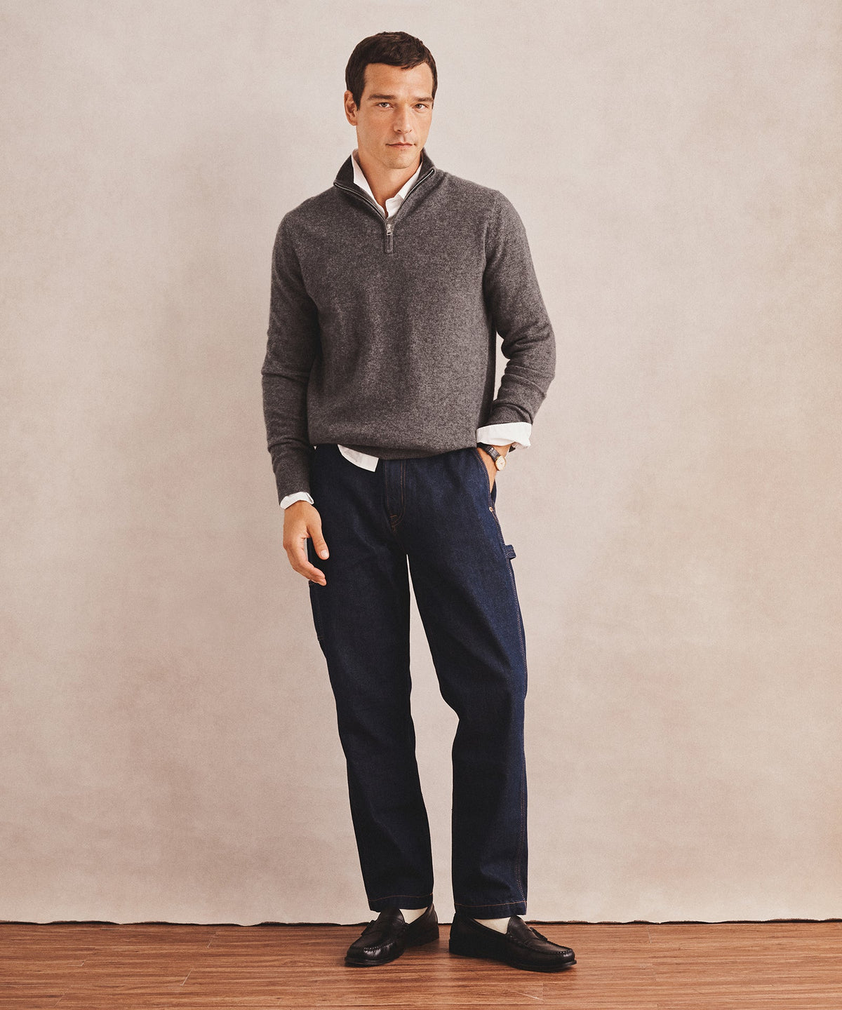 Signature Cashmere Quarter Zip
