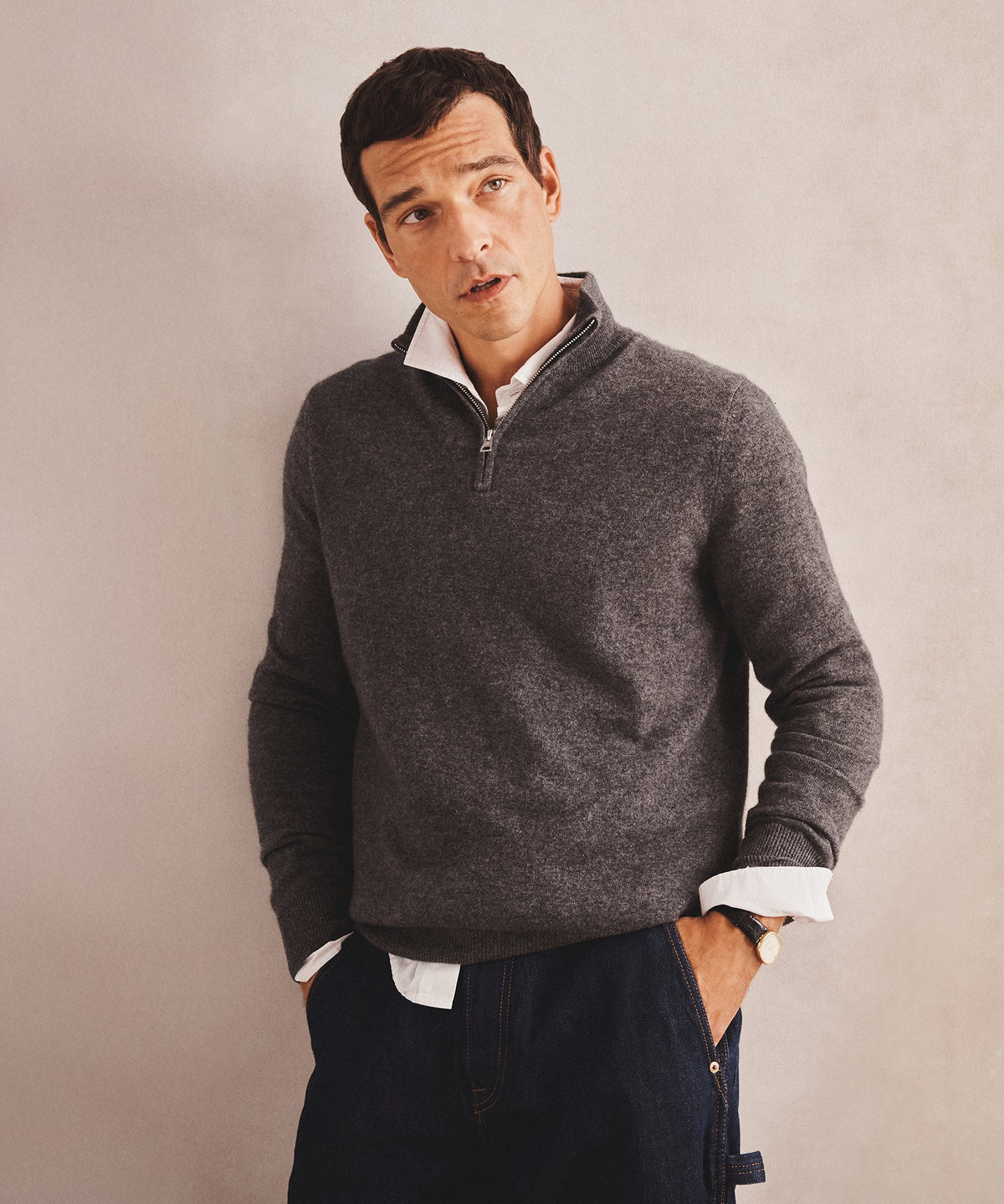 Signature Cashmere Quarter Zip