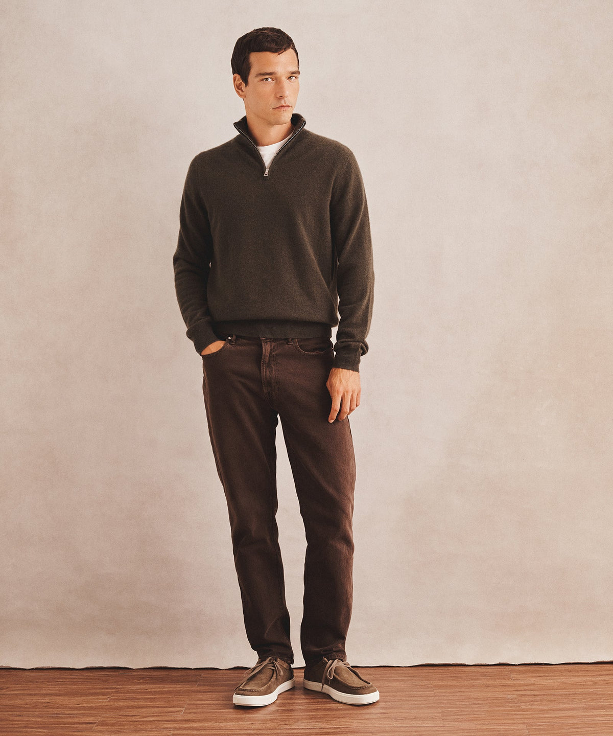 Signature Cashmere Quarter Zip