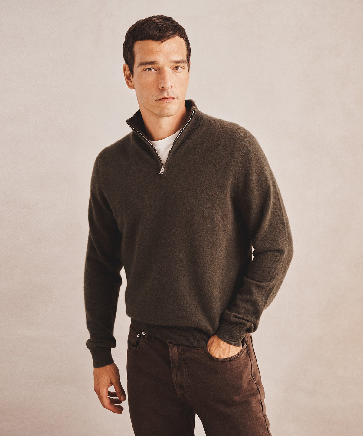 Signature Cashmere Quarter Zip