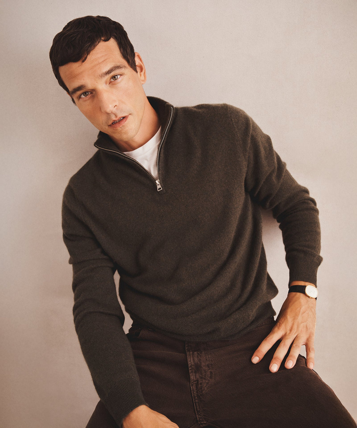 Signature Cashmere Quarter Zip