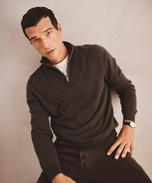 Signature Cashmere Quarter Zip