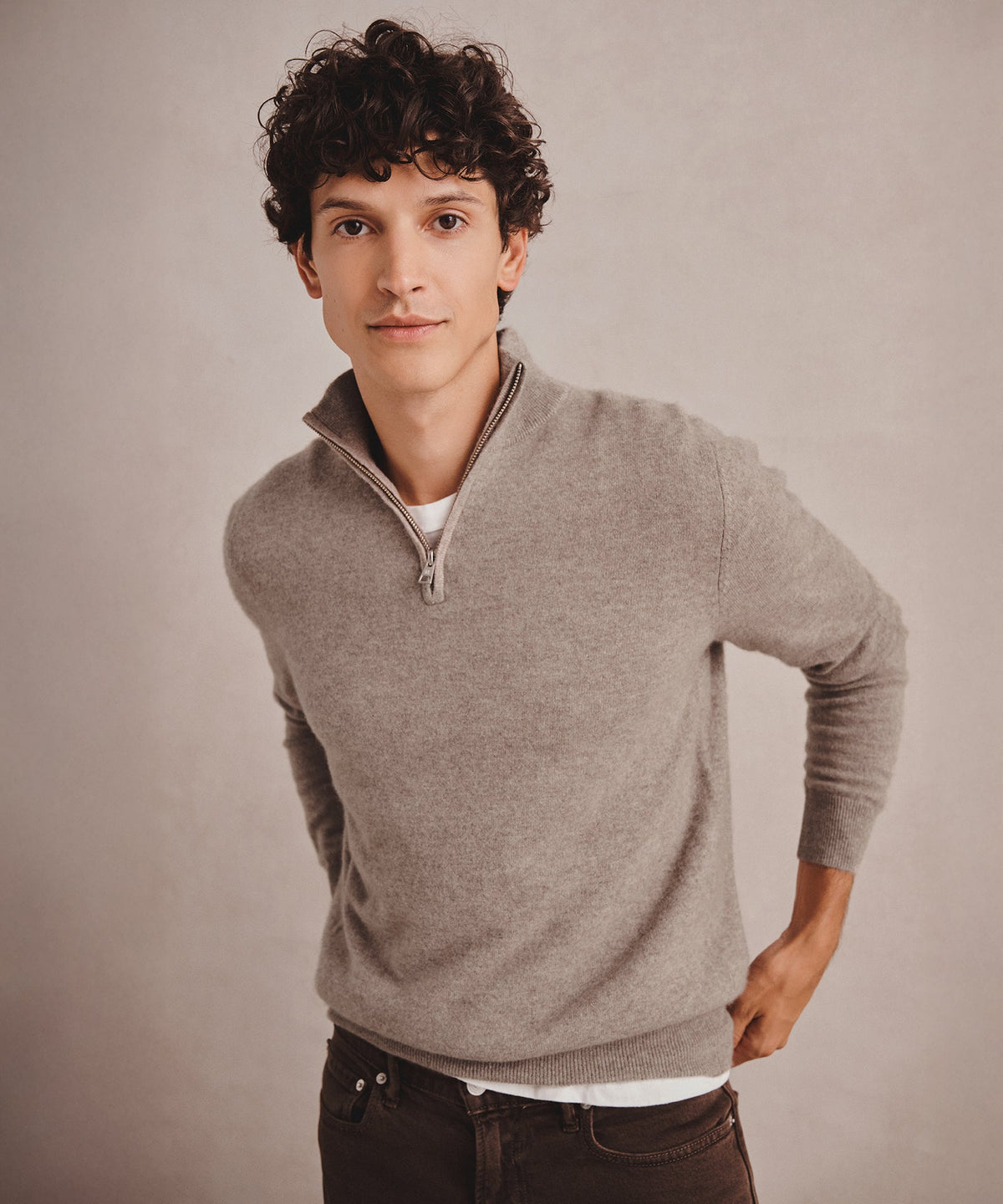 Signature Cashmere Quarter Zip