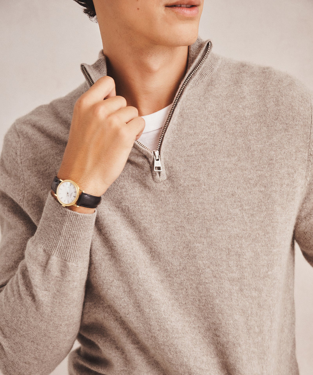 Signature Cashmere Quarter Zip