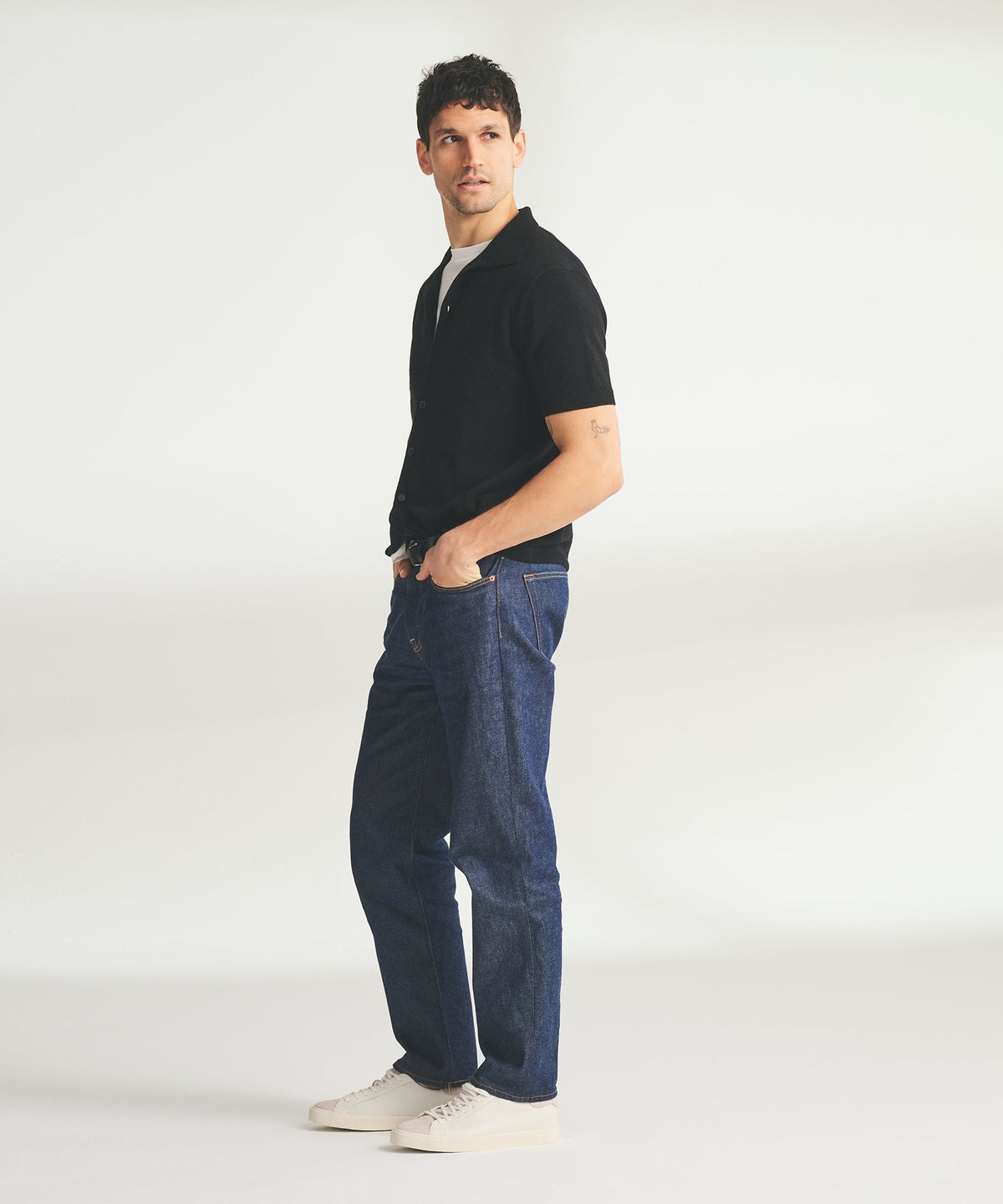Signature Cashmere Short Sleeve Button Down