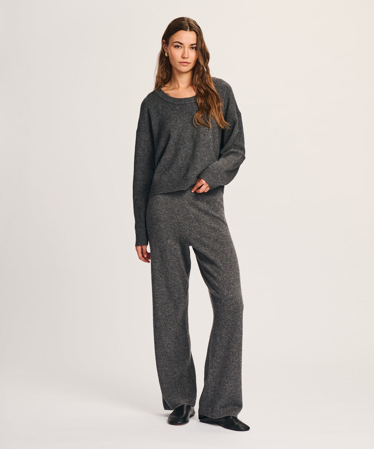 Signature Cashmere Straight Leg Pant