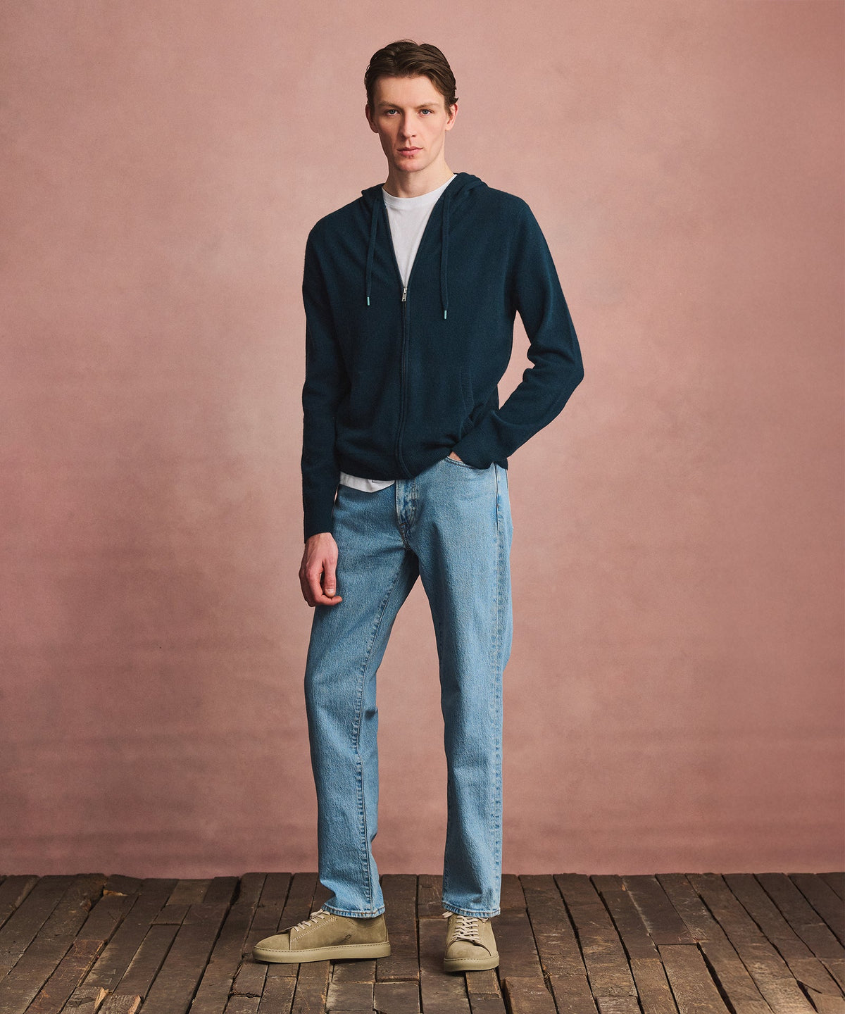 Signature Cashmere Zip Hoodie