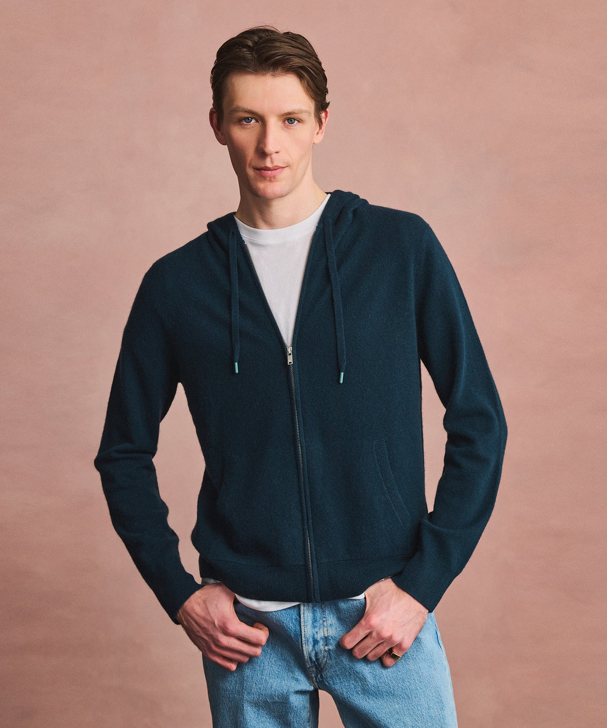 Signature Cashmere Zip Hoodie