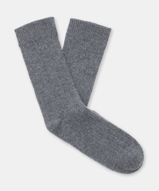 Signature Cashmere Ribbed Socks