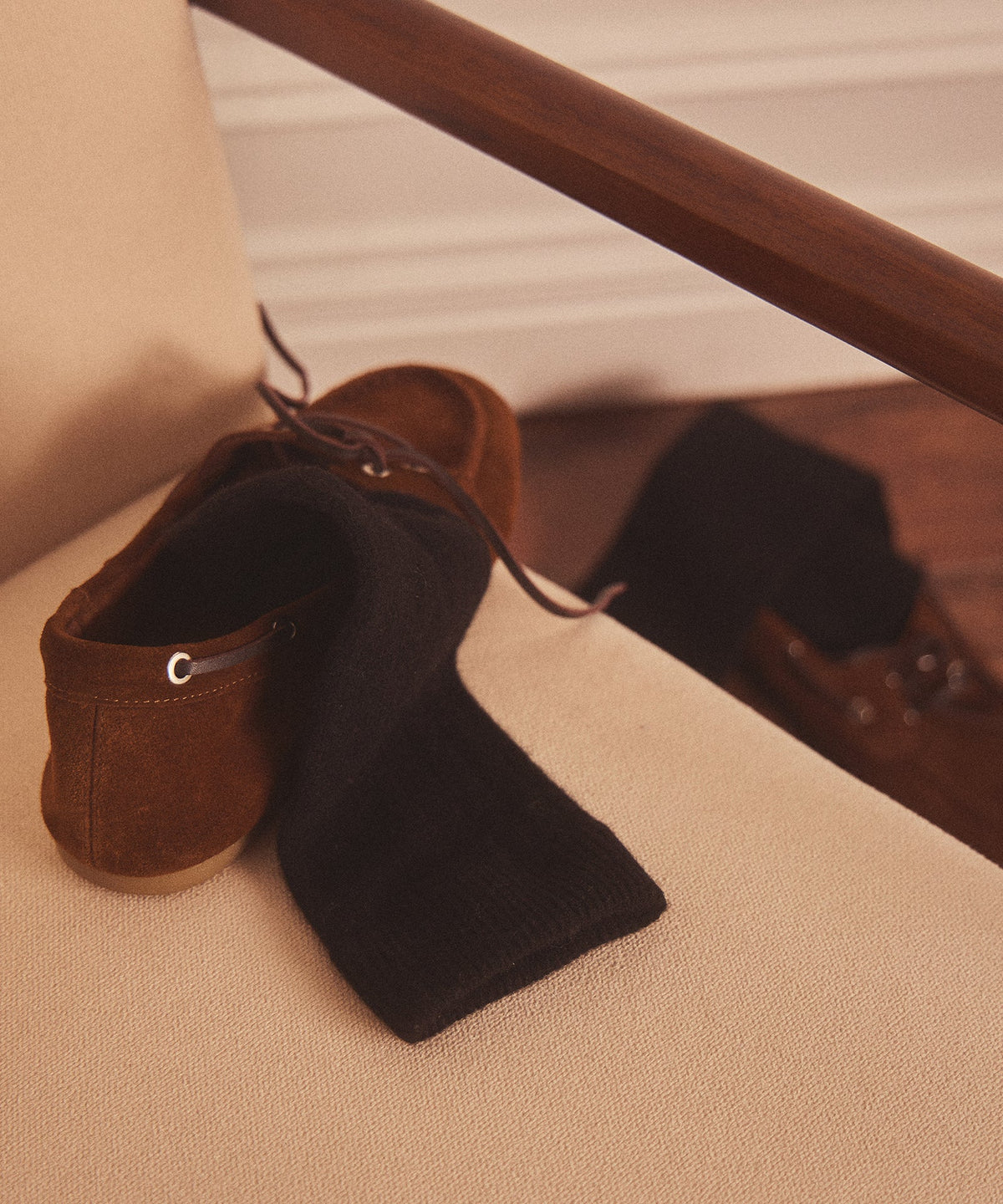 Signature Cashmere Ribbed Socks