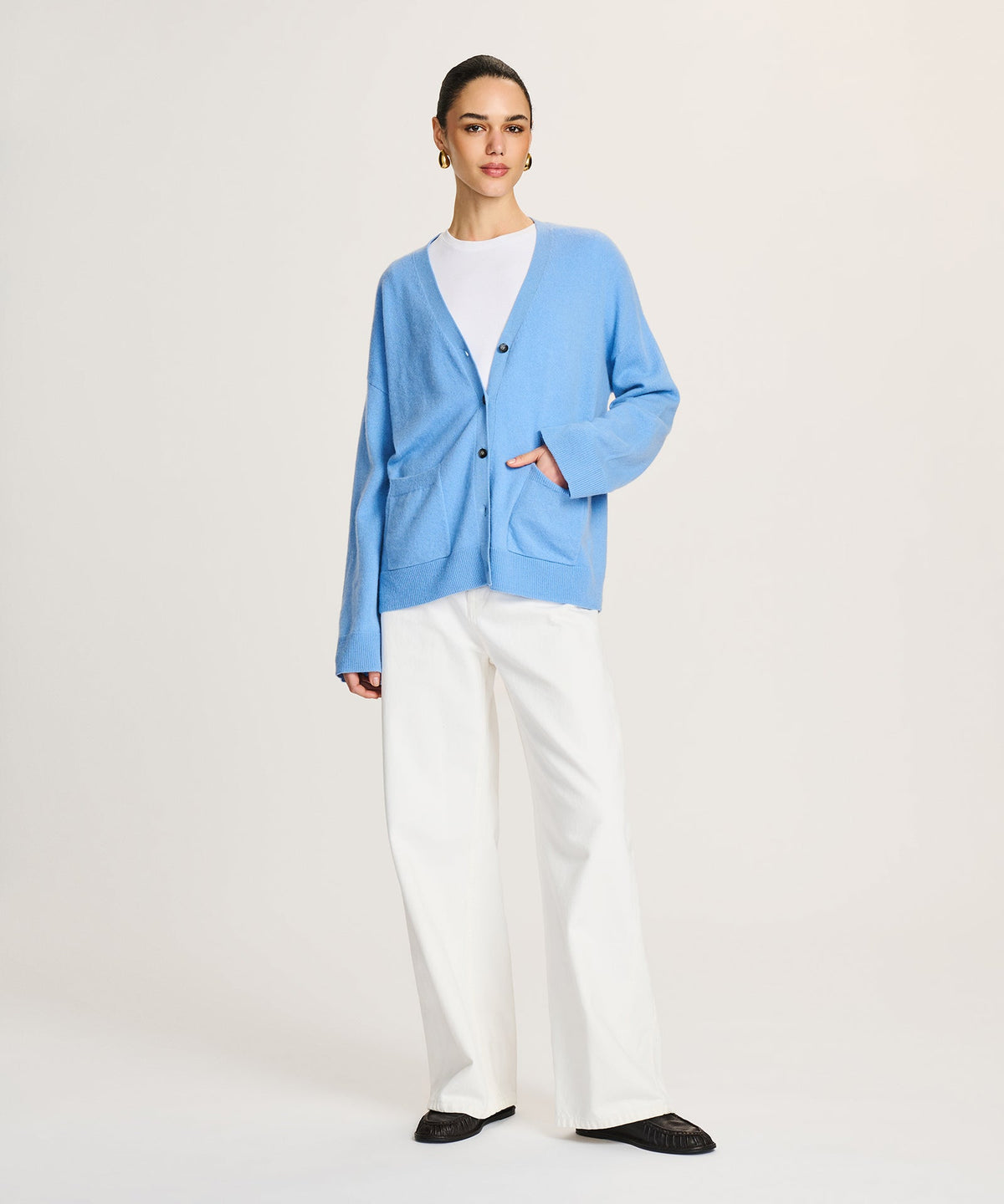 Signature Cashmere Boxy Cardigan