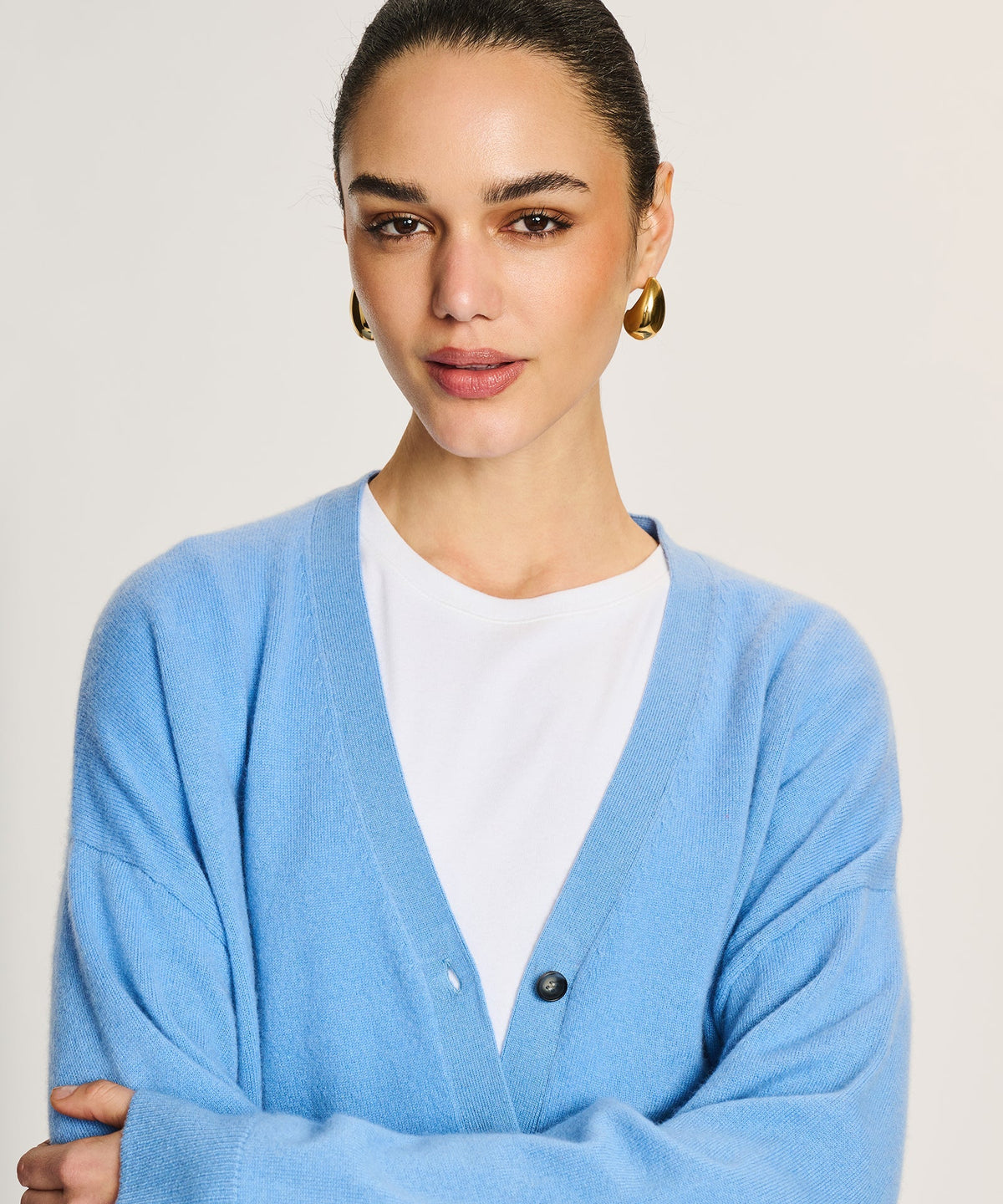Signature Cashmere Boxy Cardigan