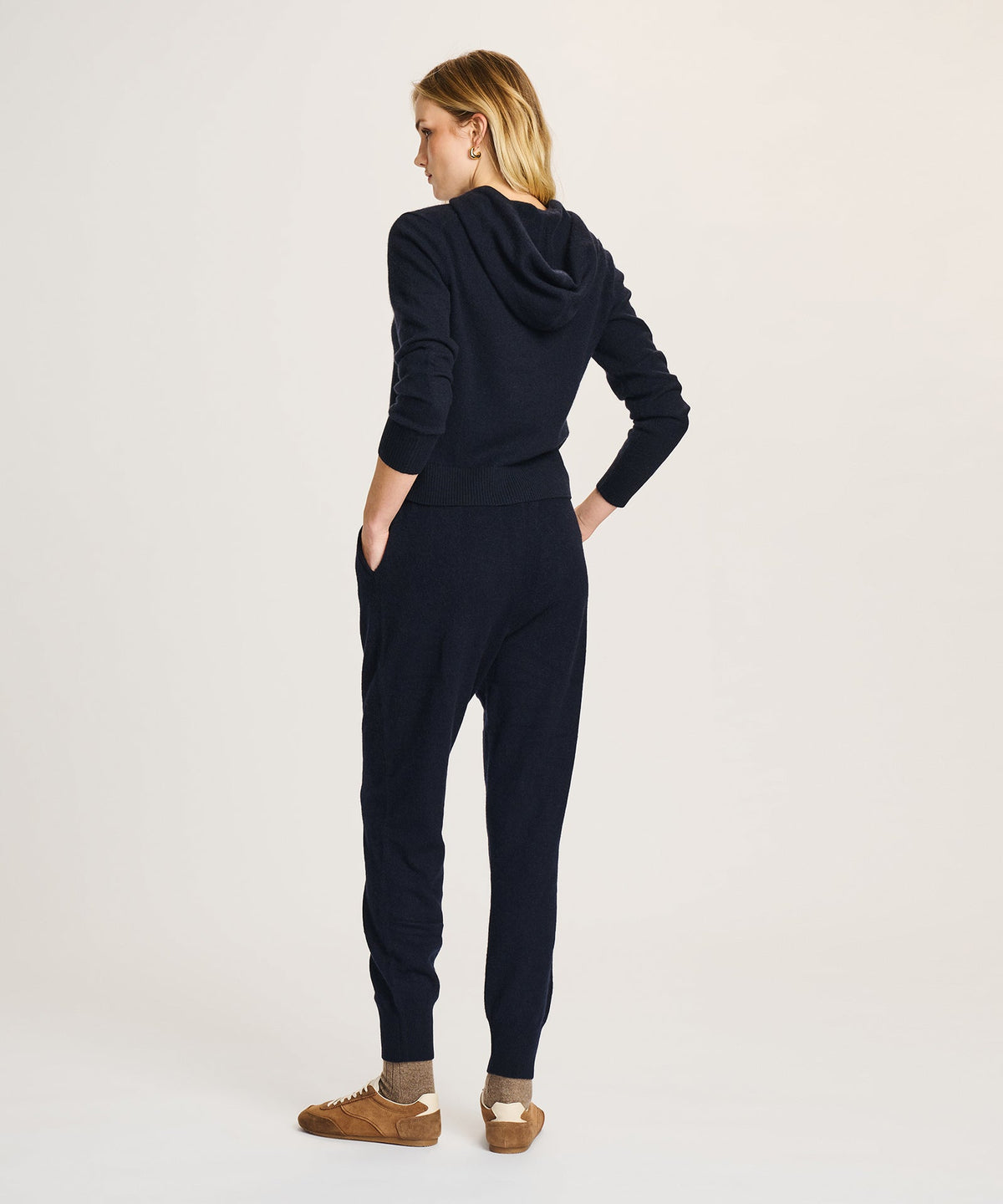 Signature Cashmere Cropped Hoodie