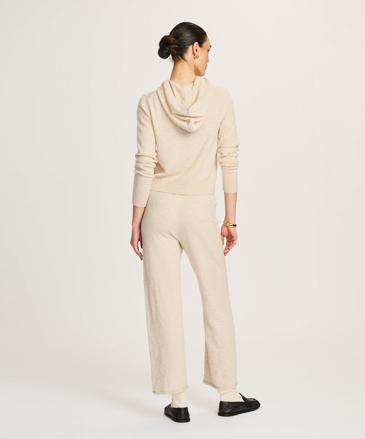 Signature Cashmere Cropped Hoodie
