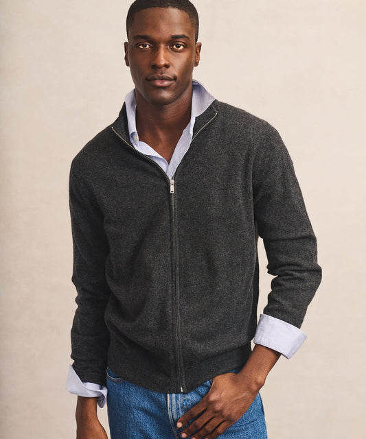 Signature Cashmere Full Zip Sweater