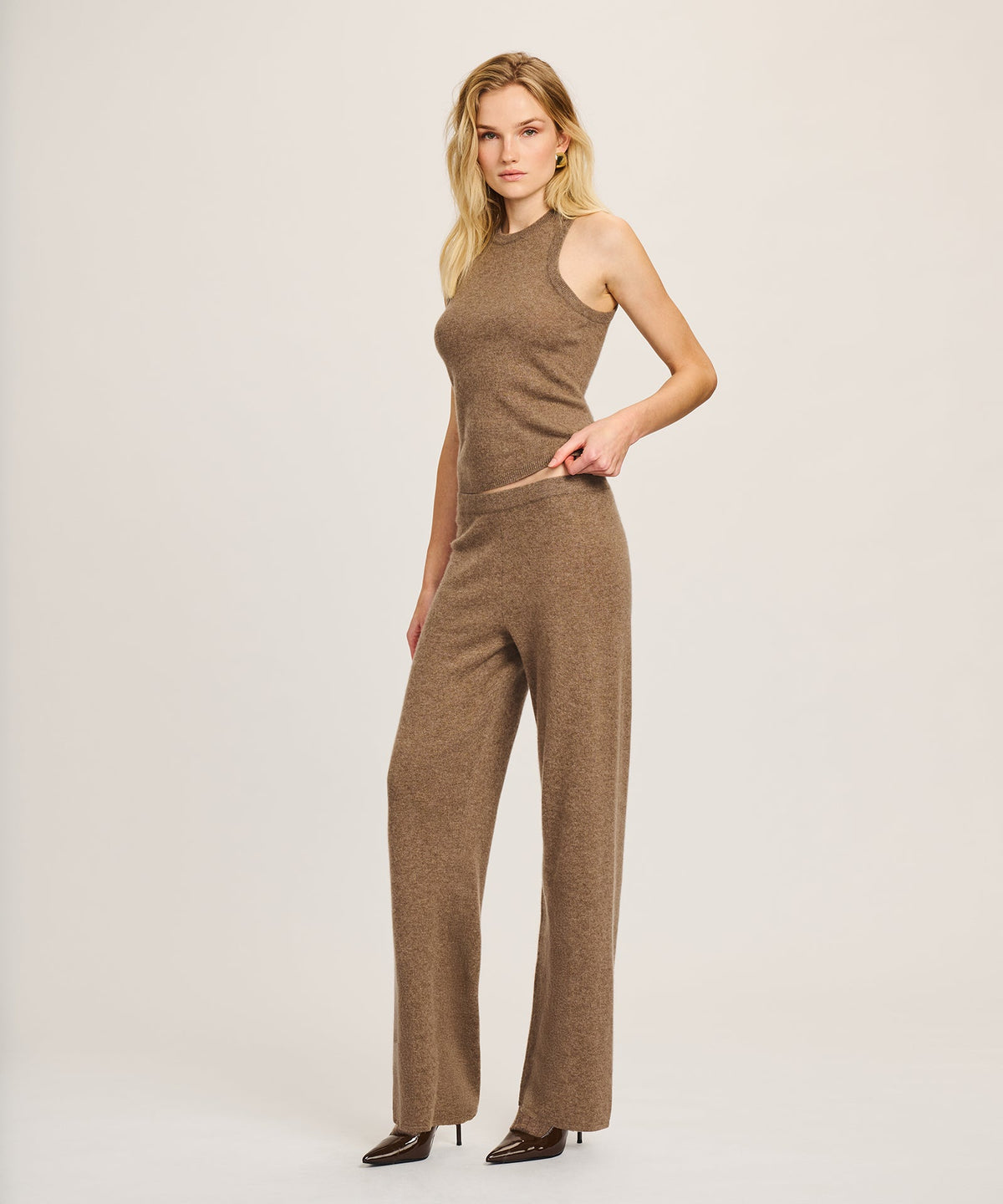 Signature Cashmere High Neck Tank