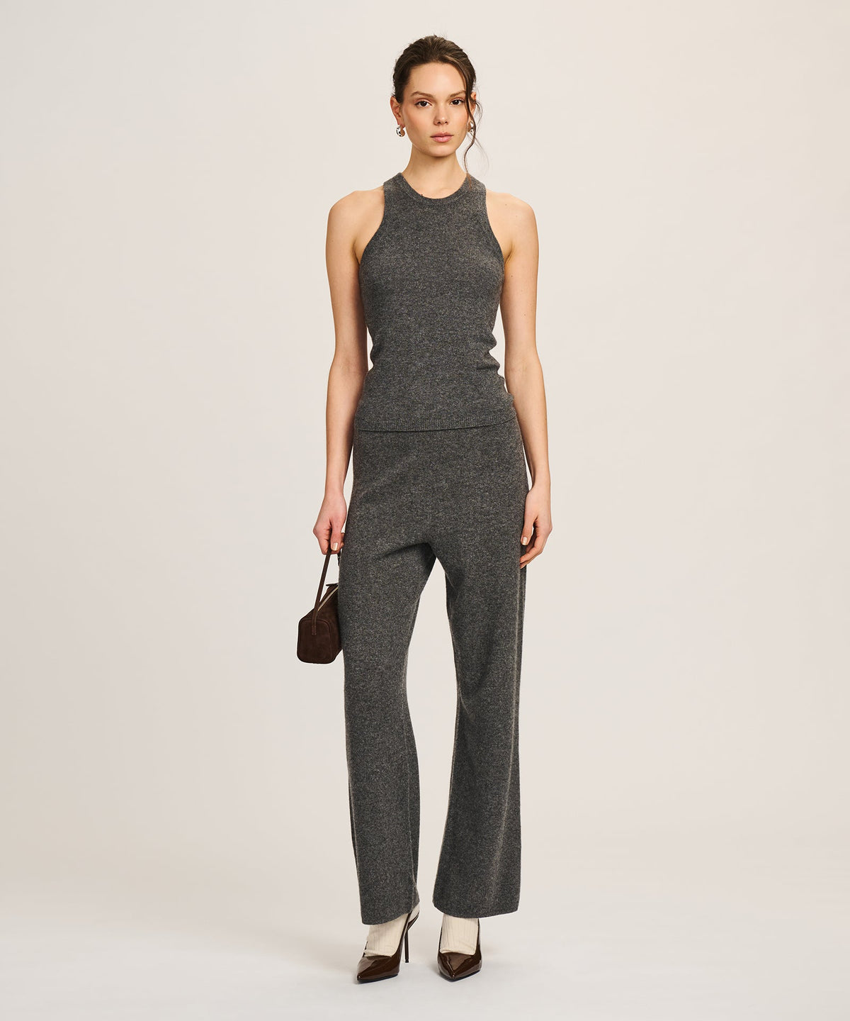 Signature Cashmere High Neck Tank