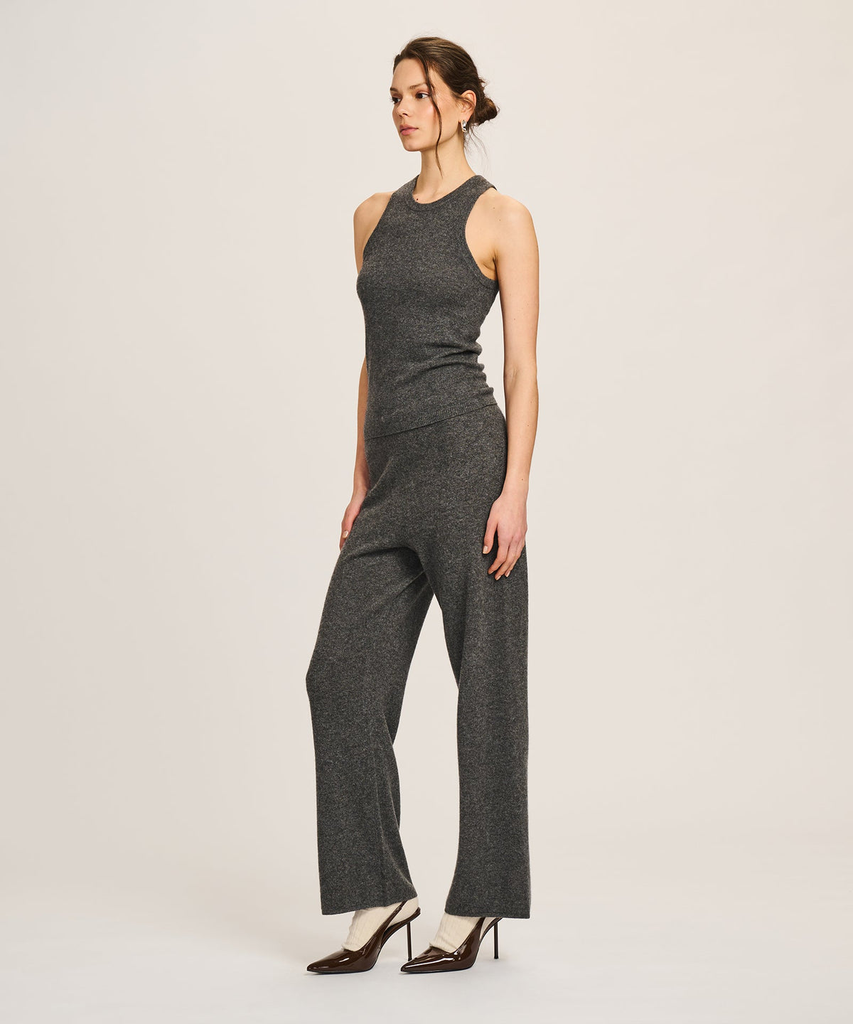 Signature Cashmere High Neck Tank