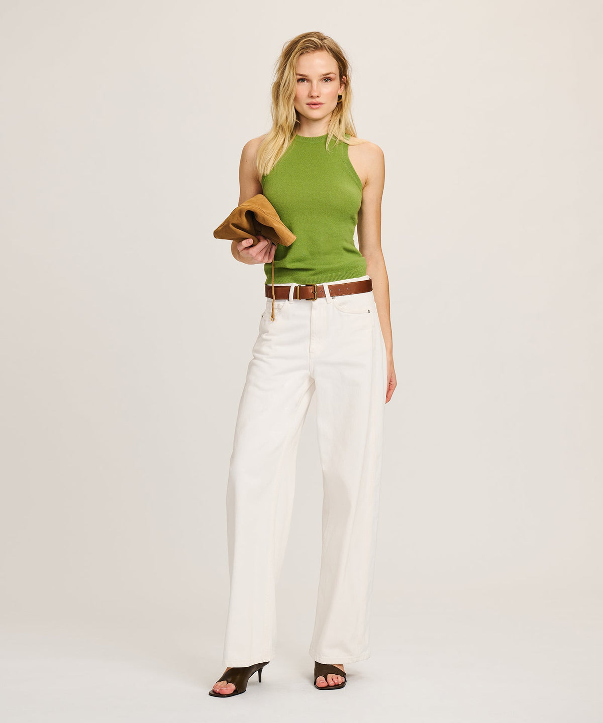 Signature Cashmere High Neck Tank