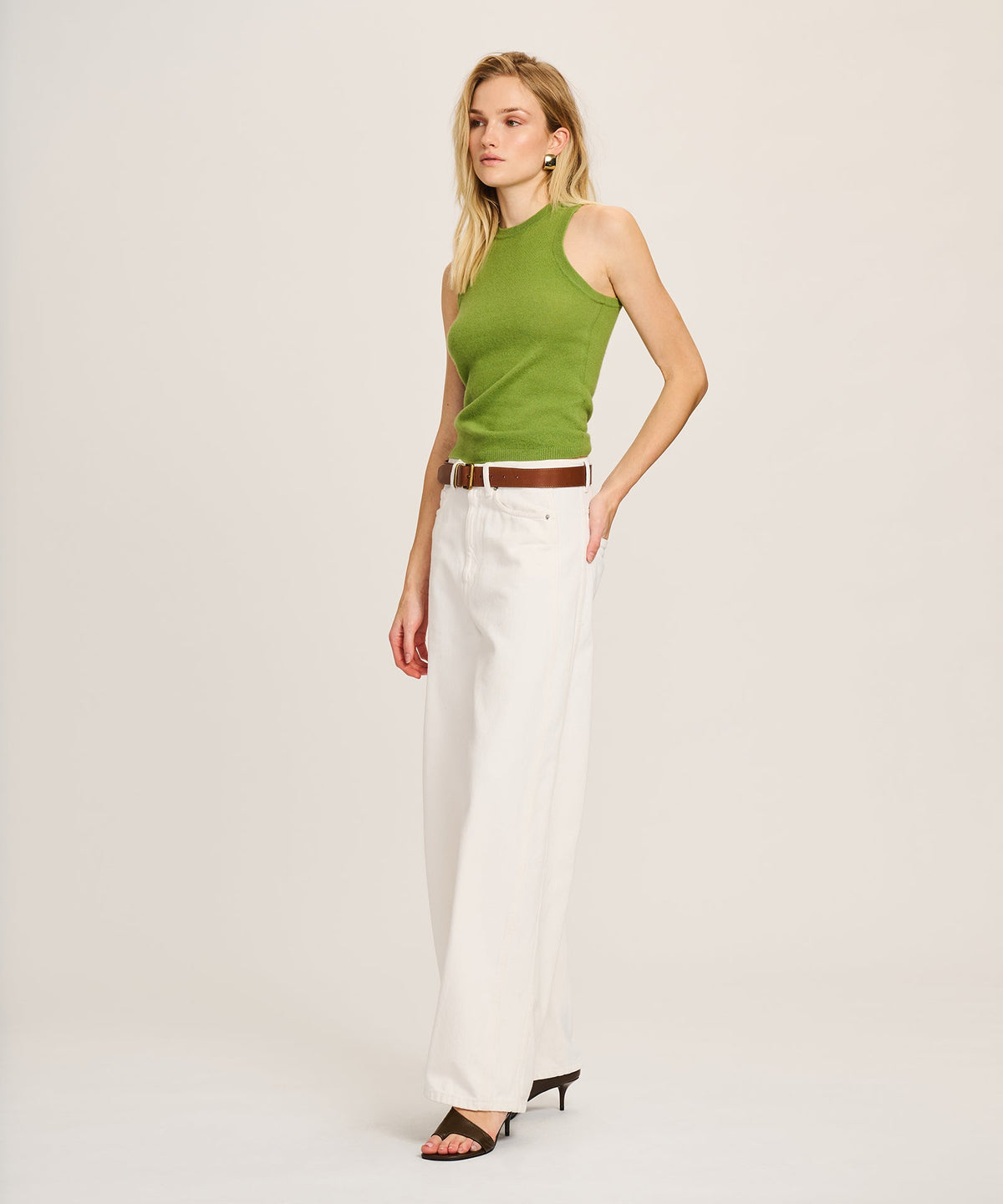 Signature Cashmere High Neck Tank