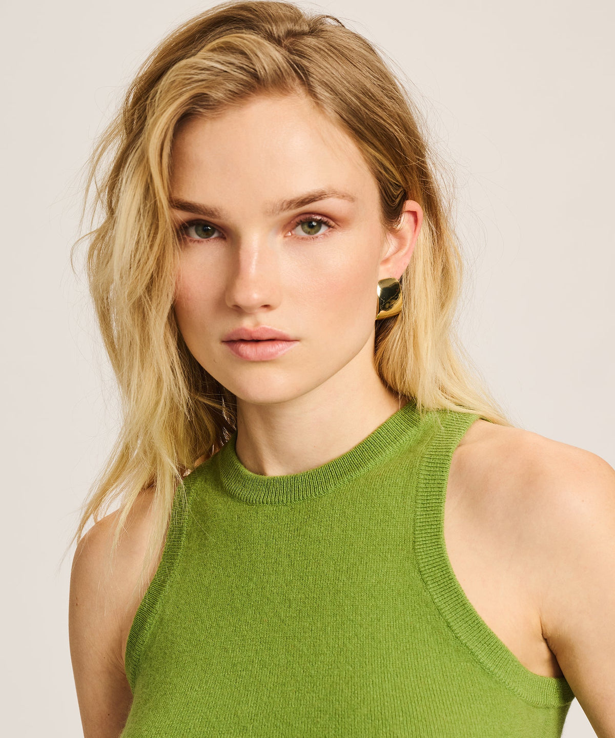 Signature Cashmere High Neck Tank