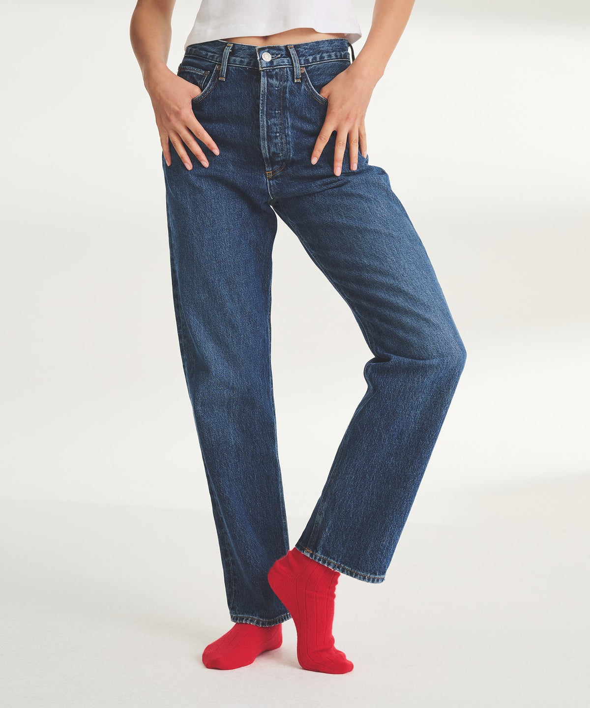Signature Cashmere Ribbed Socks
