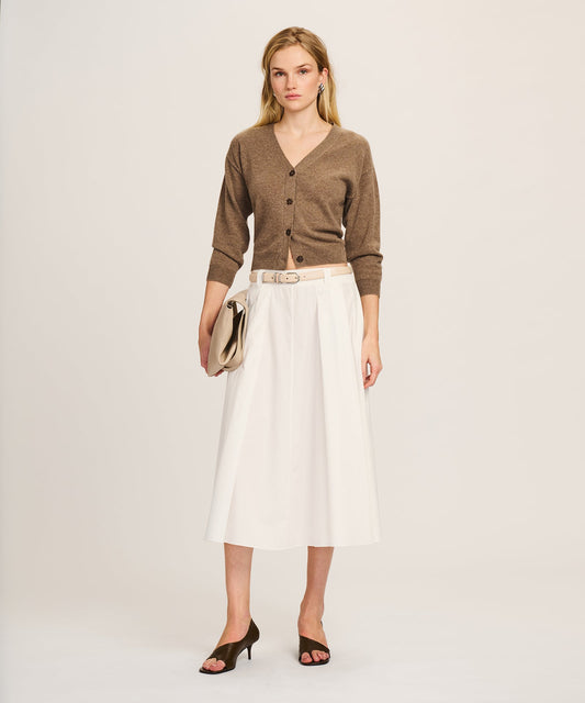 Signature Cashmere Three-Quarter Sleeve Cardigan