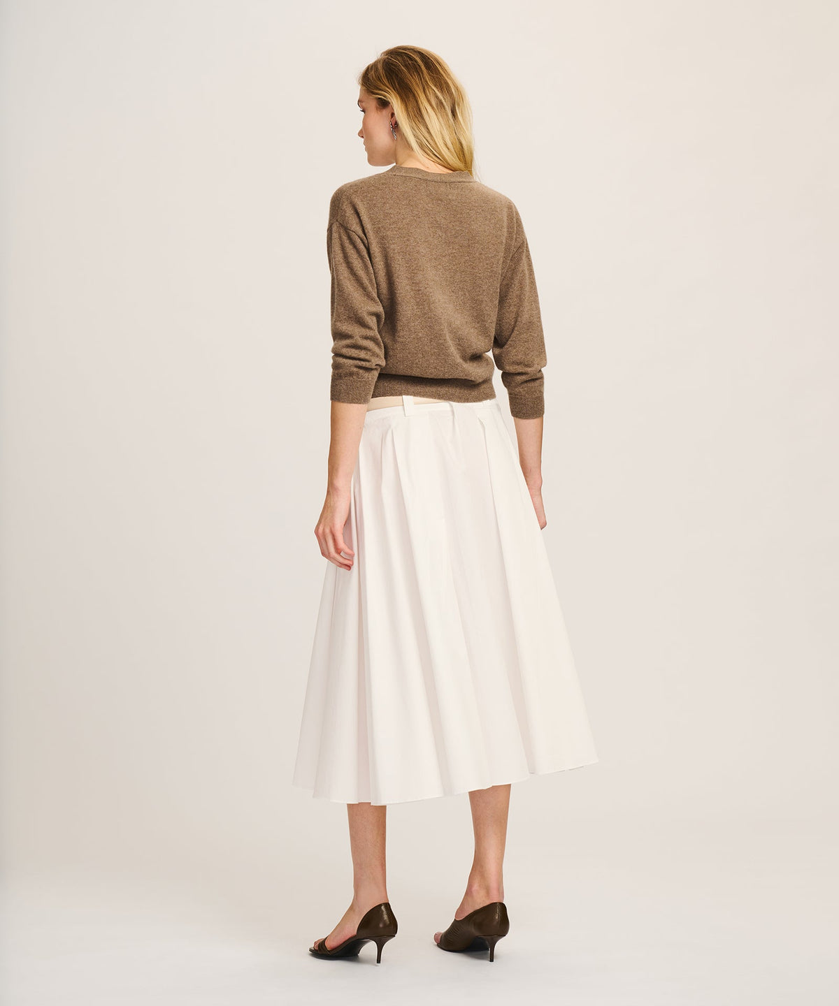 Signature Cashmere Three-Quarter Sleeve Cardigan