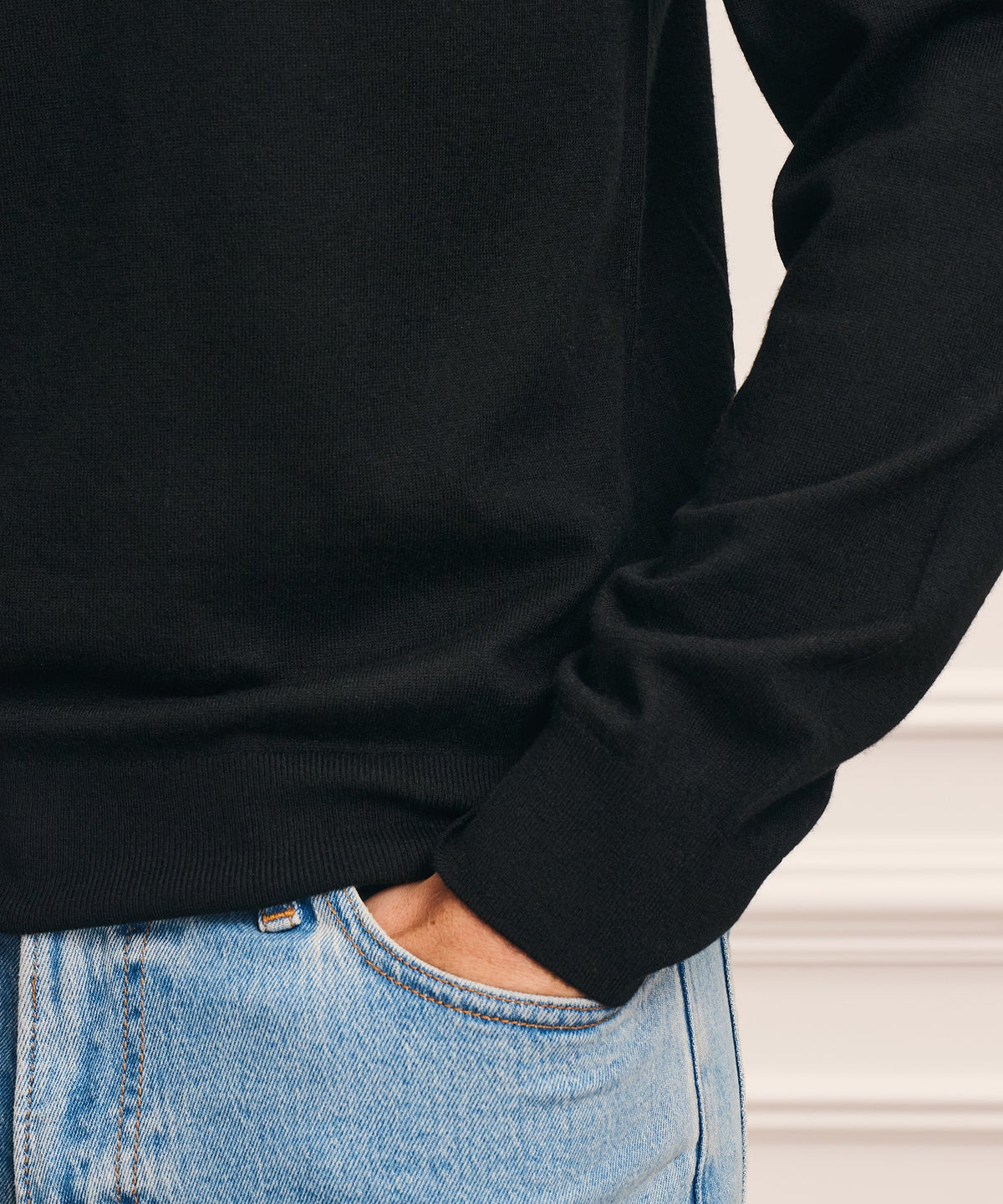 Super Fine Cashmere Long Sleeve Crewneck