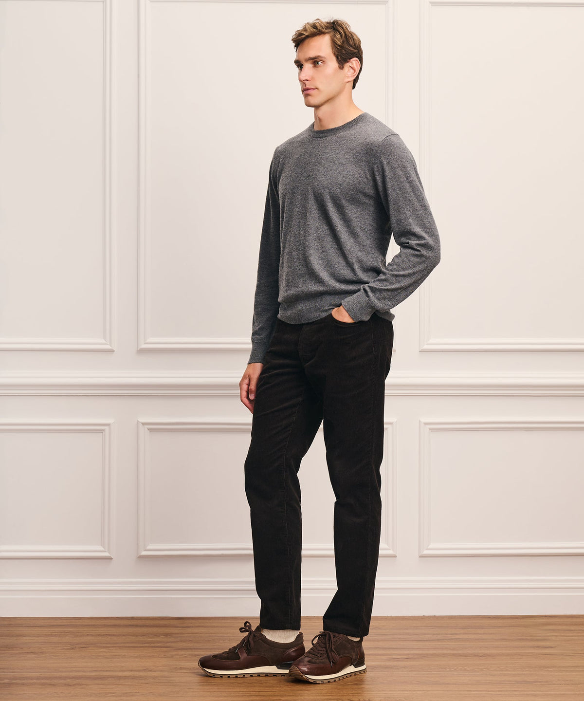 Super Fine Cashmere Long Sleeve Crewneck