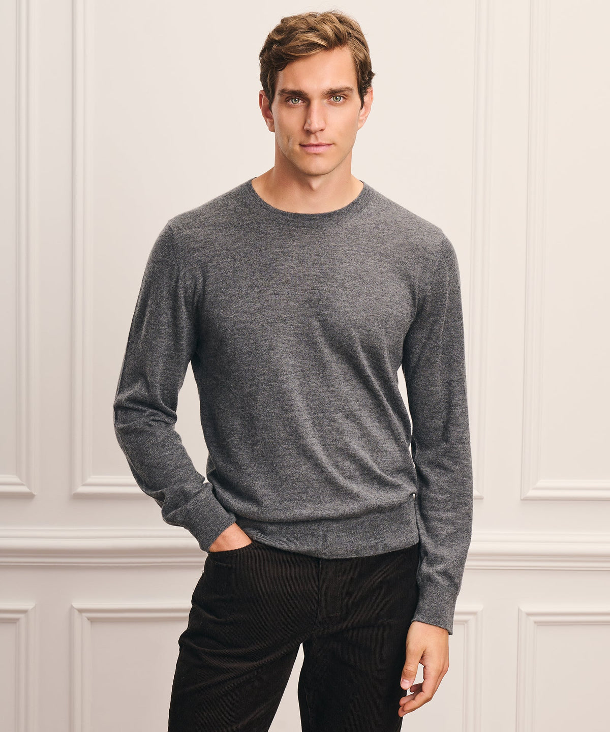 Super Fine Cashmere Long Sleeve Crewneck