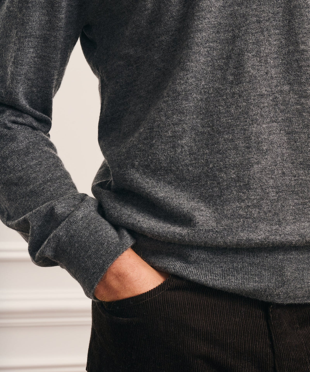 Super Fine Cashmere Long Sleeve Crewneck