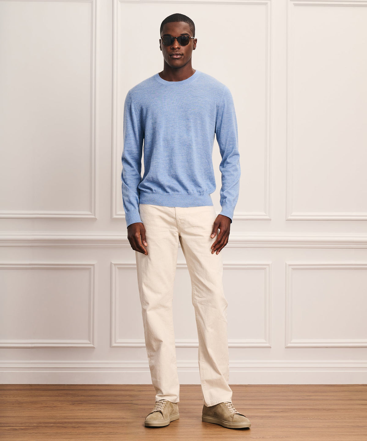 Super Fine Cashmere Long Sleeve Crewneck
