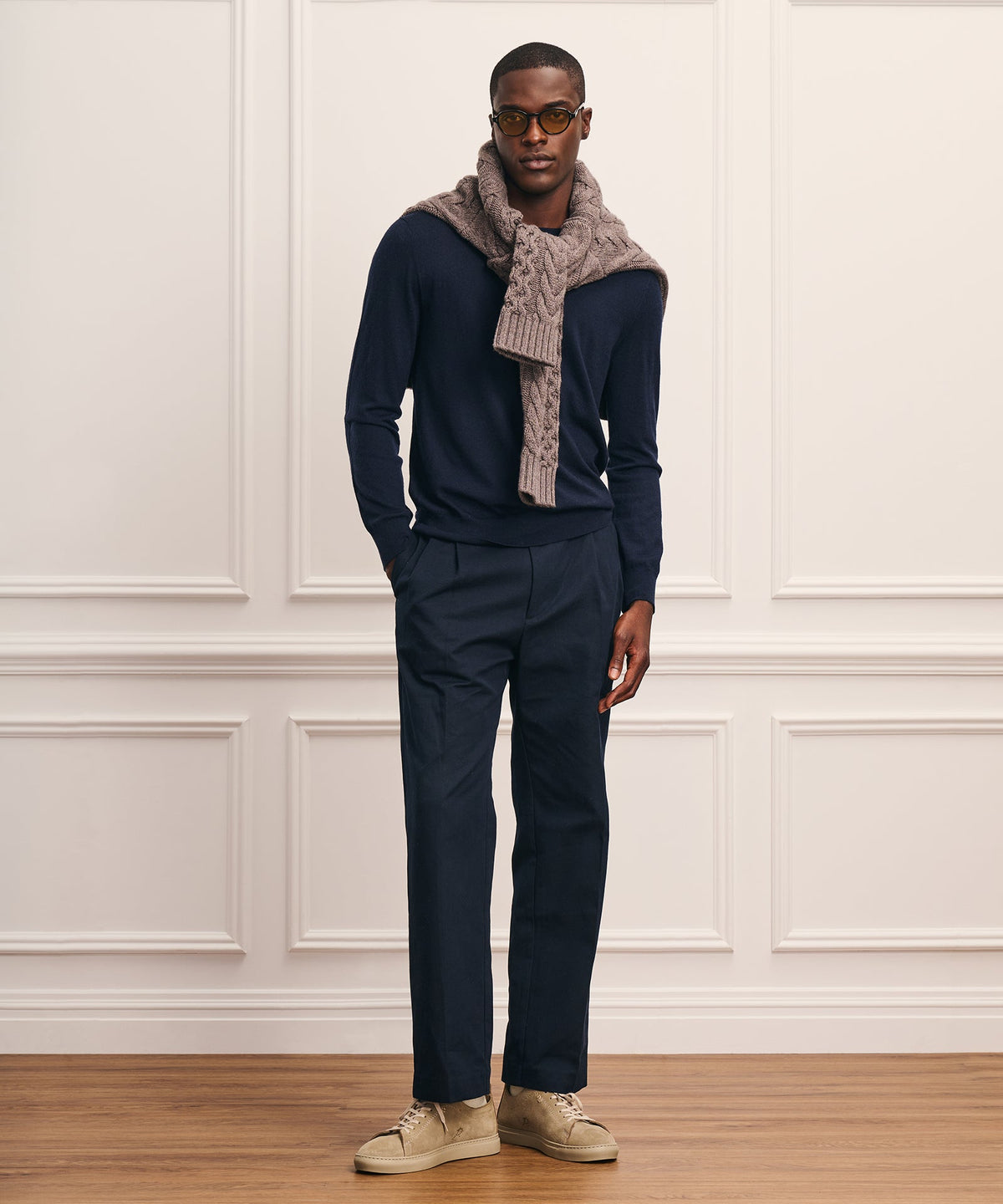 Super Fine Cashmere Long Sleeve Crewneck