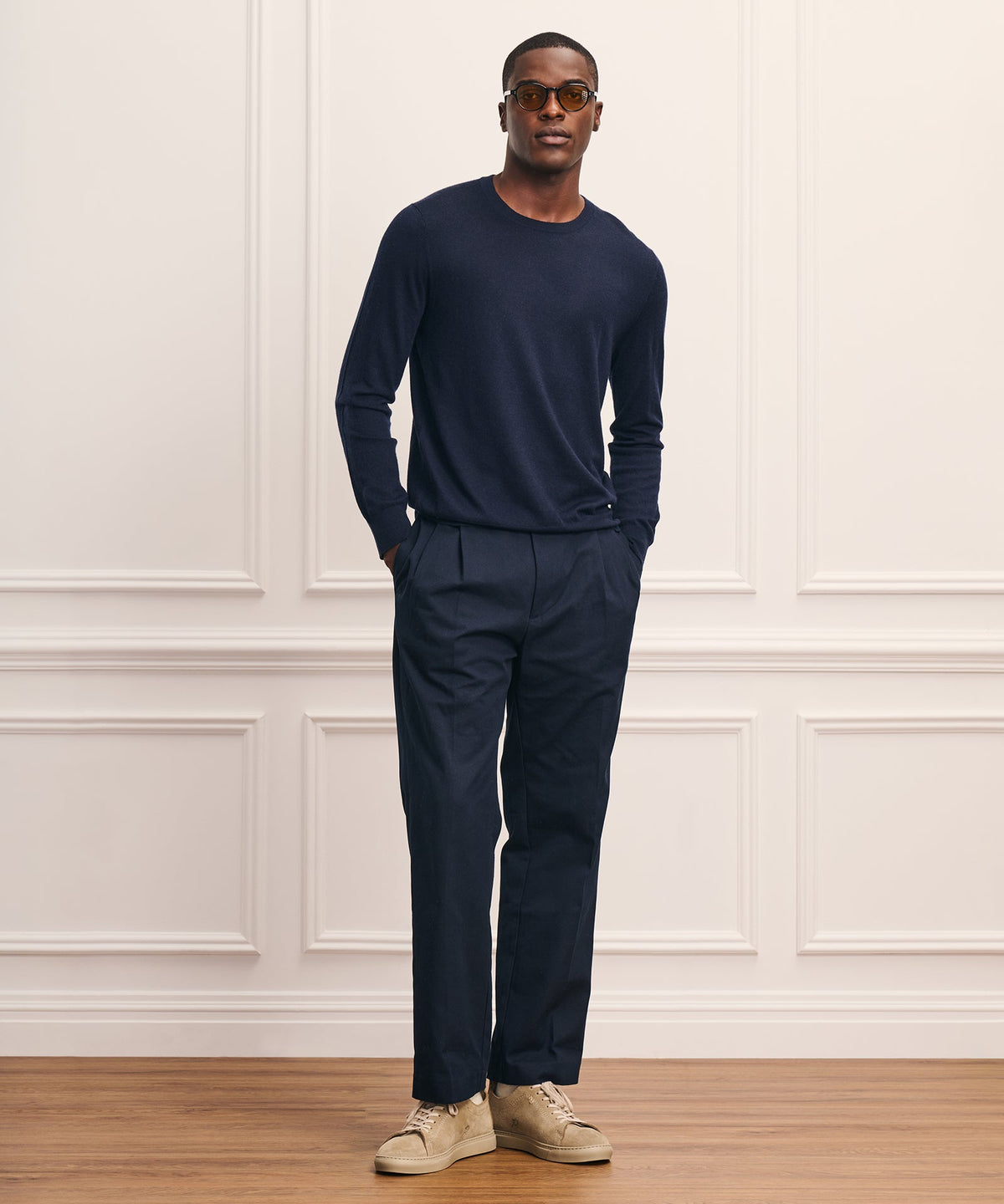 Super Fine Cashmere Long Sleeve Crewneck